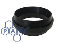4" black ar rubber flared end seal