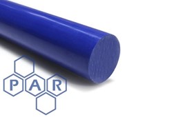 20Ø blue fq acetal copolymer rod