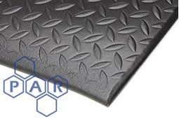 0.9x0.6m black diamond anti-fatigue mat
