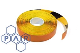 30mx50mm black/yellow aisle marking tape