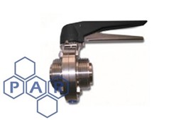 1" SMS male end st/st butterfly valve